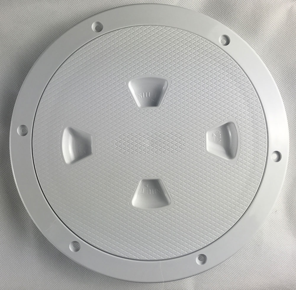 Beckson Marine Beckson 6"" Stow-Away Deck Plate - Black W/12"" Bag